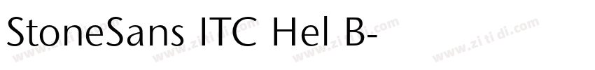 StoneSans ITC Hel B字体转换 StoneSans ITC Hel B字体转换